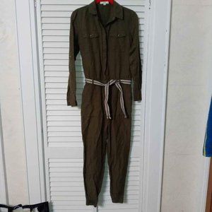 Ann Taylor Loft Olive green jumpsuit size xxs